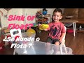 Sink or float   cool science experiment for kids  noahs turn