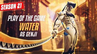 Genji GOD 'WATER' Gameplay + POTG 52 ELIMINATIONS [SEASON 21]