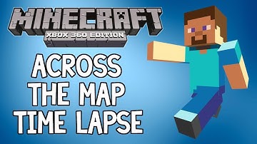 How Big is Minecraft World on Xbox 360? | Time Lapse Across the Map | #3