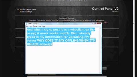 Creating a rsps and putting it online HELP