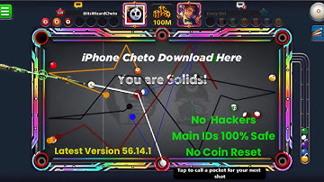 Download cheto iOS 8 ball pool v56.14.1 ipa, Android epic aim king, new autoplay, antiban 