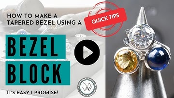 How to Make a Tapered Bezel Using a Bezel Block | Jewelry Making | Metalsmith Academy