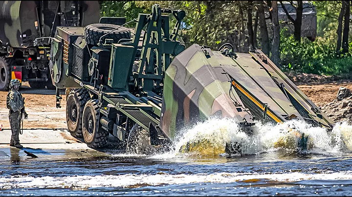 How US Army Soldiers Construct Floating Bridges with the Improved Ribbon Bridge (IRB)
