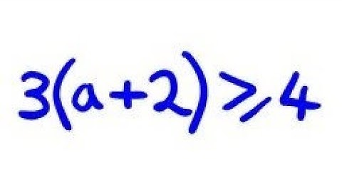 Solve Inequality with brackets