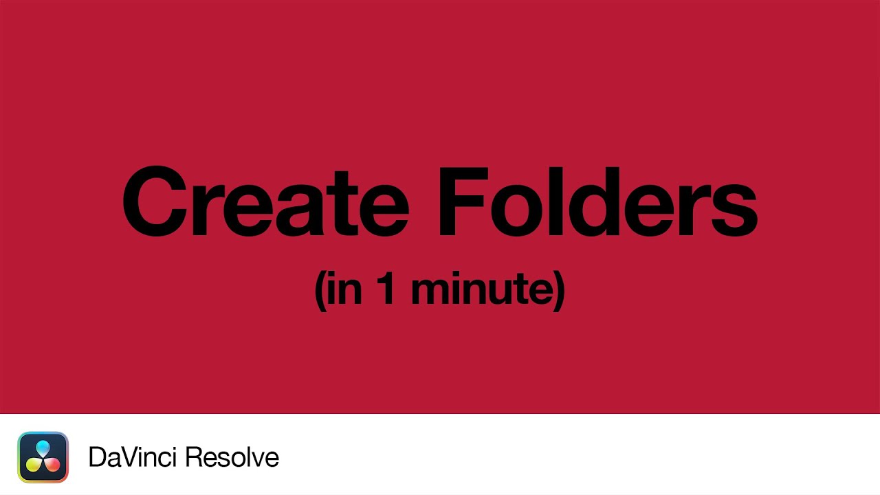 How To Create Folders In DaVinci Resolve 1 Minute Tutorial YouTube how-to-create-folders-in-davinci-resolve-1-minute-tutorial-youtube