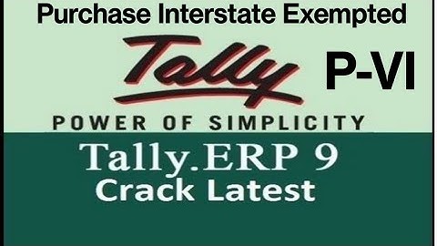 Purchase interstate# #Exempted.purchase interstate exempt entry in tally