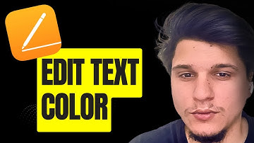How Can I Edit Text Color In Pages App Apple Pages Tutorial