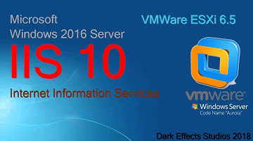 Windows 2016 Server Install DNS and IIS through VMWare ESXi 6 5
