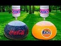 Experiment: Giant Coca Cola Balloon  , Giant Fanta Balloon VS Mentos!!!
