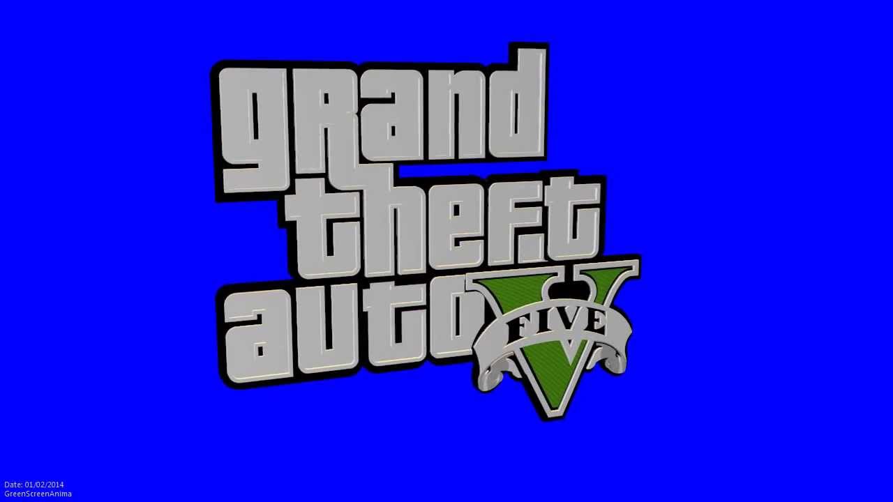  gta  5 Logo  3D ANIMATION 1080p s01r01 green  screen YouTube