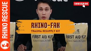 RHINO Tactical First Aid Kit: Life-Saving IFAK Refill for Emergencies