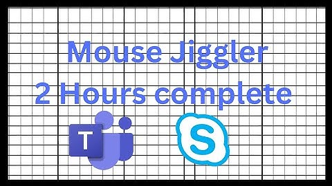 Mouse Jiggler for ms teams and skype-2 Hours | stay active on teams for 2 hours