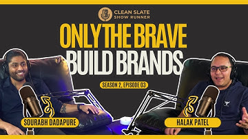 🎙️ Clean Slate Show Runner | S2E3 No Regrets, Big Bets & Cricket Chats ft. Saurabh Dadapure 🏏🚀📌