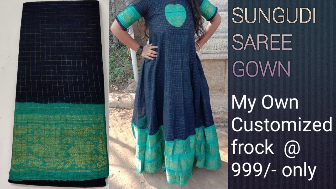 Trendy Yet Traditional Sungudi Dresses | New blouse designs, Cotton long  dress, Dress