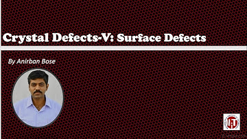 Crystal Imperfections- V: Surface Defects