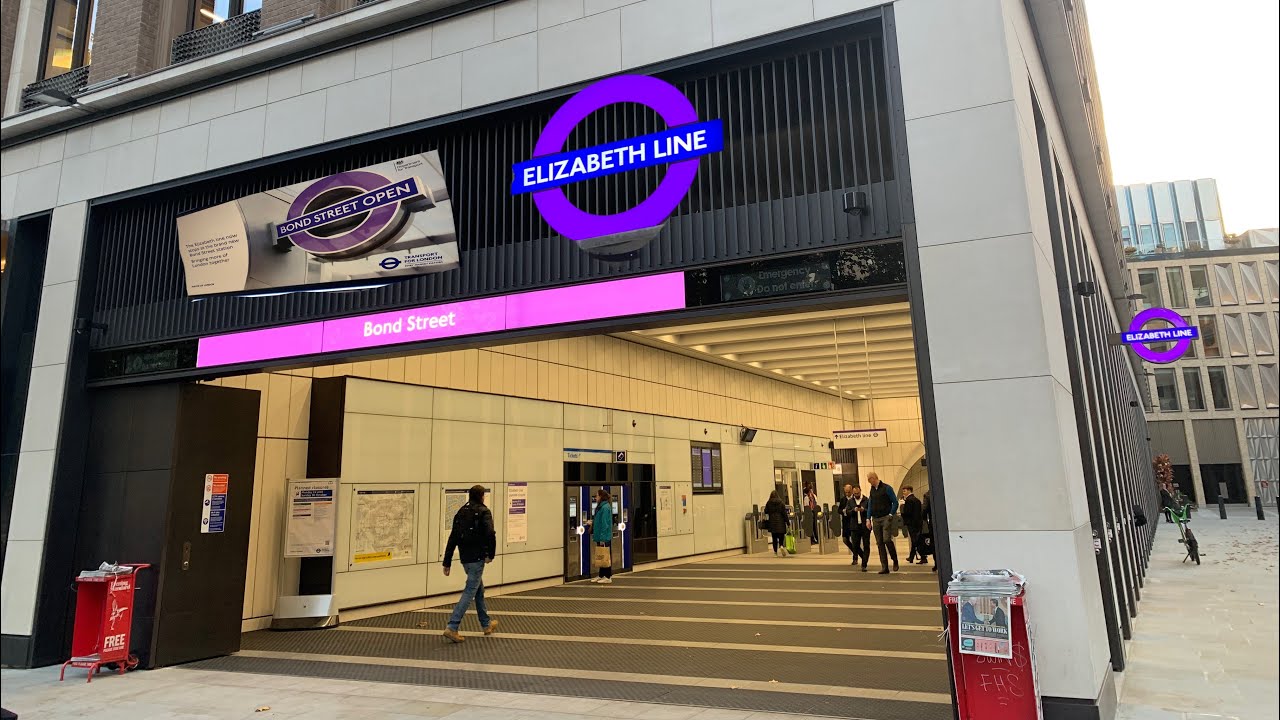 Walk through of the new Elizabeth Line Bond Street Station - YouTube