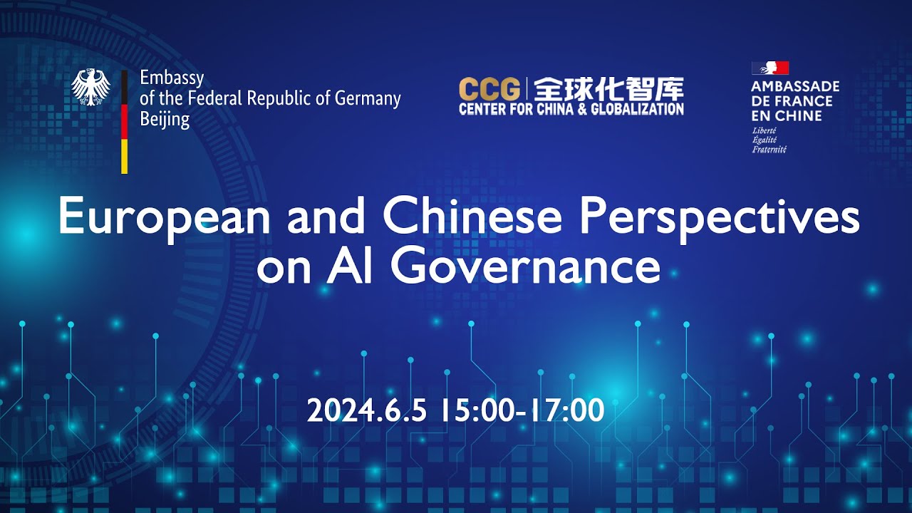 Europe and Chinese Perspectives on AI Governance - YouTube