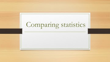 Comparing statistics Grade 7