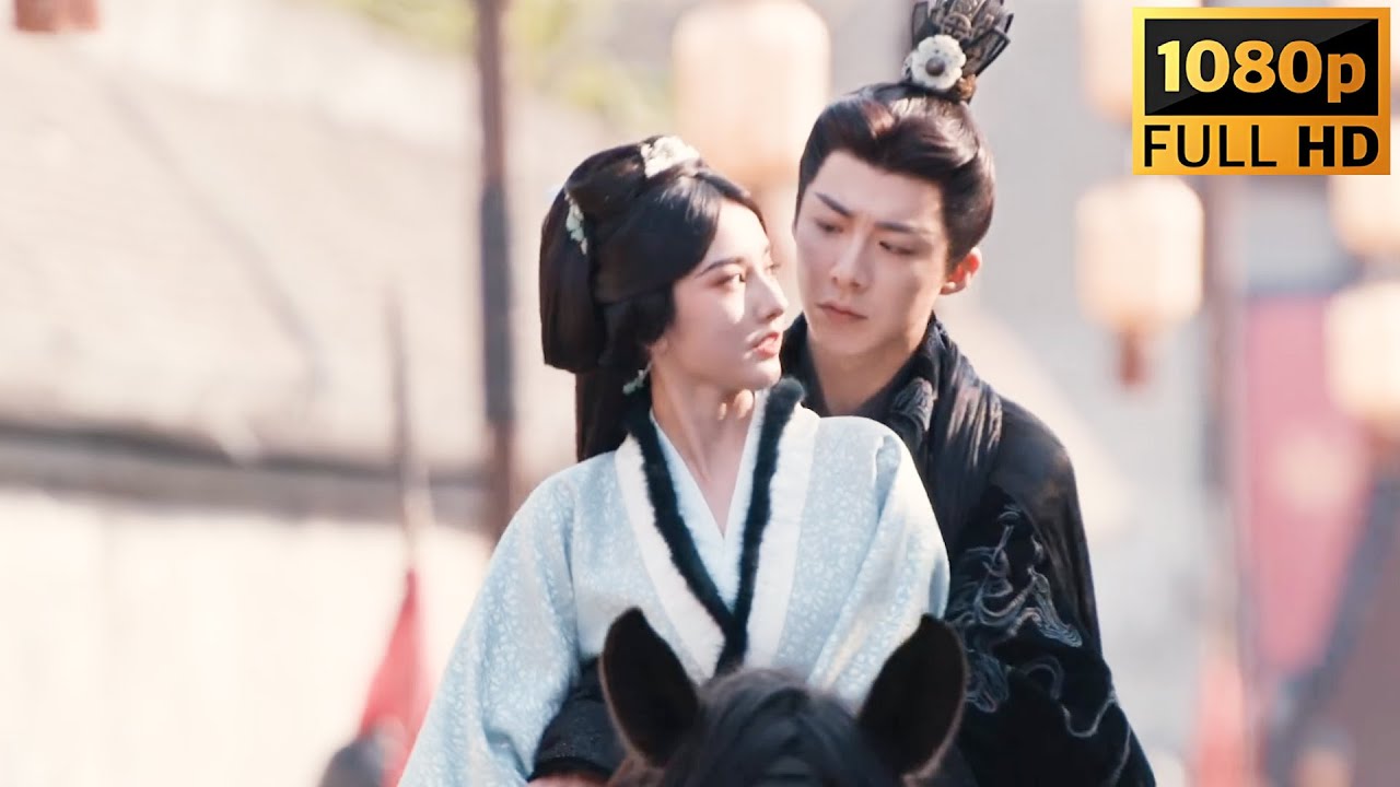 心动，魏劭挽小乔骑马，夕阳下两人超温馨 #宋祖儿 #刘宇宁 #折腰