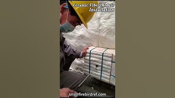 How to install ceramic fiber modules?