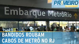 RJ: Bandidos roubam cabos de subestação de energia do metrô | Primeiro Impacto (14/05/24)