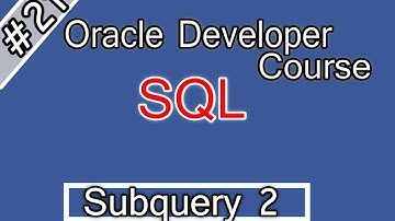 021- Oracle Sql Arabic Course Subquery - P2  اوراكل ديفلوبر