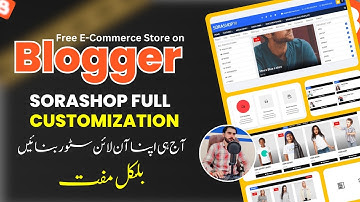 SoraShop Blogger Template Customization for Full E commerce website on blogger | Free Download Theme