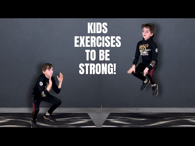 Exercises For Kids To Get STRONGER (STRONG KIDS WORKOUT