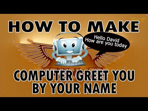 Make Your Computer Greet You by Your Name When You Power It on | Windows 10