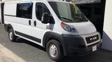 Ram Pro Master sliding door glass installation