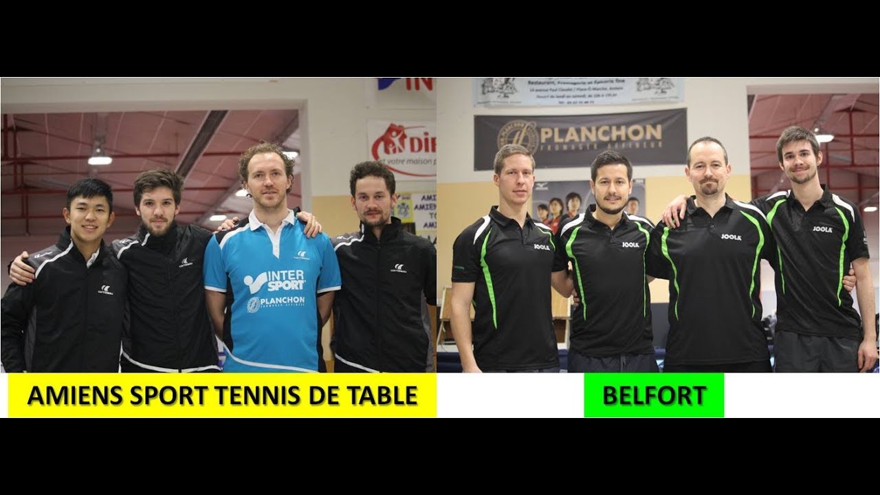 AMIENS SPORT TENNIS DE TABLE vs BELFORT (8/3) Nationale 1