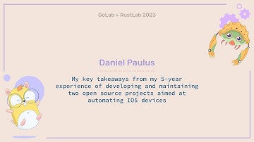 My key takeaways from my 5y exp. of dev. and maint. 2 OS prj aimed at autom. IOS devices - D.Paulus