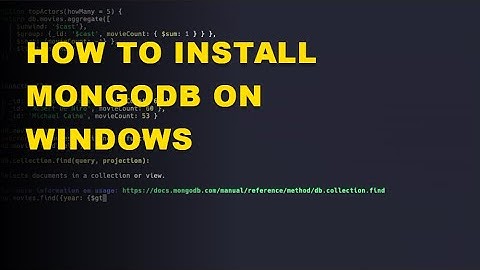 How To Install MongoDB on Windows 11