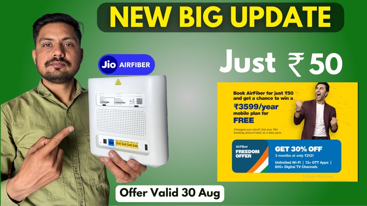 Jio Airfiber 599 Plan New Big Update Installation Charges 0 800 Jio Airfiber 599 Plan New Big Update Installation Charges 0 800