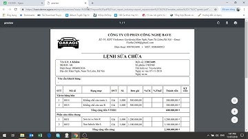 Hướng dẫn sử dụng phần mềm Agara - module: Sửa chữa xe