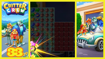 NO BOOSTERS Critter Crew Match 3 Gameplay 33