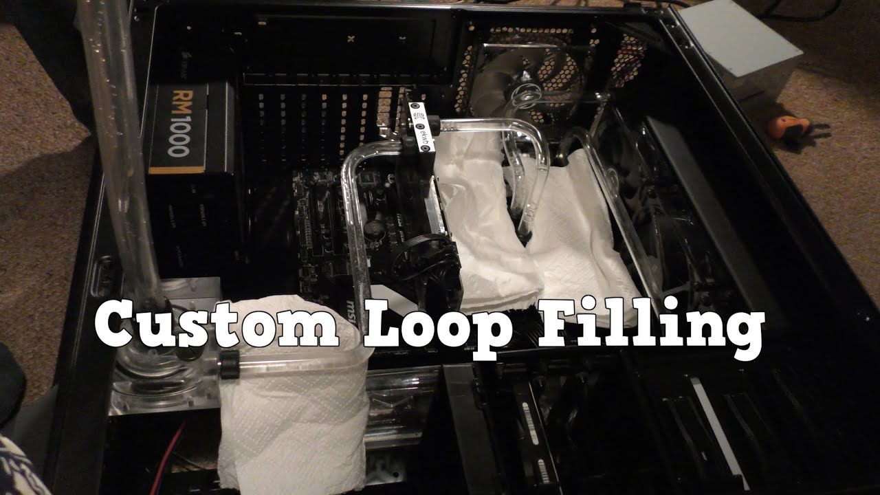 How to fill Filling Custom Liquid Cooling Loop + Mayhems Dye water