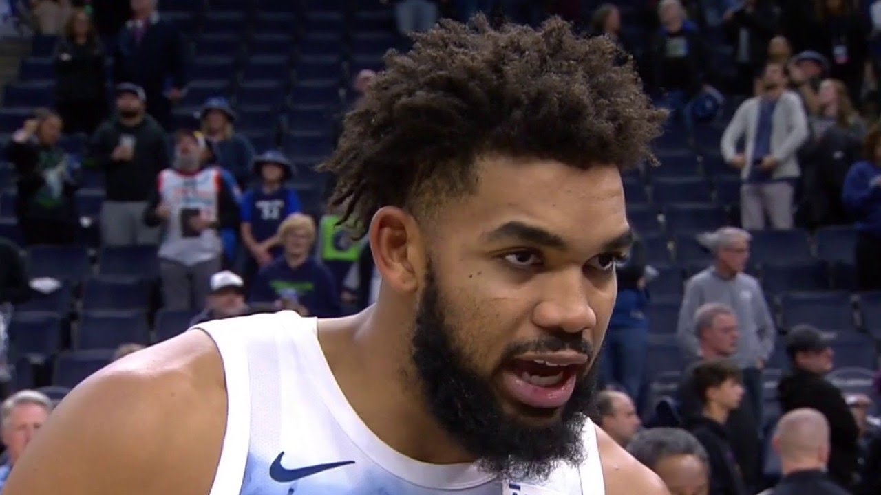 Karl-Anthony Towns after big win over Jazz - YouTube