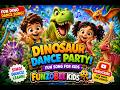 🦖 Dinosaur Dance Party Song for Kids | T-Rex🦖, Triceratops &amp; Dino Dance | FunzoBee Kids 🚀