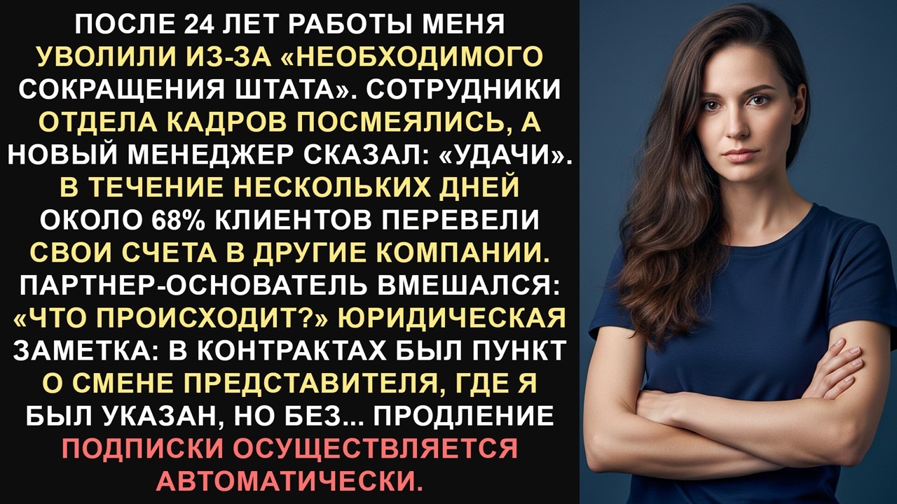 Меня уволили после 24 лет работы — они забыли, кому доверяют клиенты.
