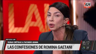 Las confesiones de Romina Gaetani sobre Facundo Arana I A24