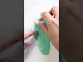 Polymer clay rose leaves |Sculpt leaves for jewelry (flower tiaras) |Clay leaves tutorial #Shorts