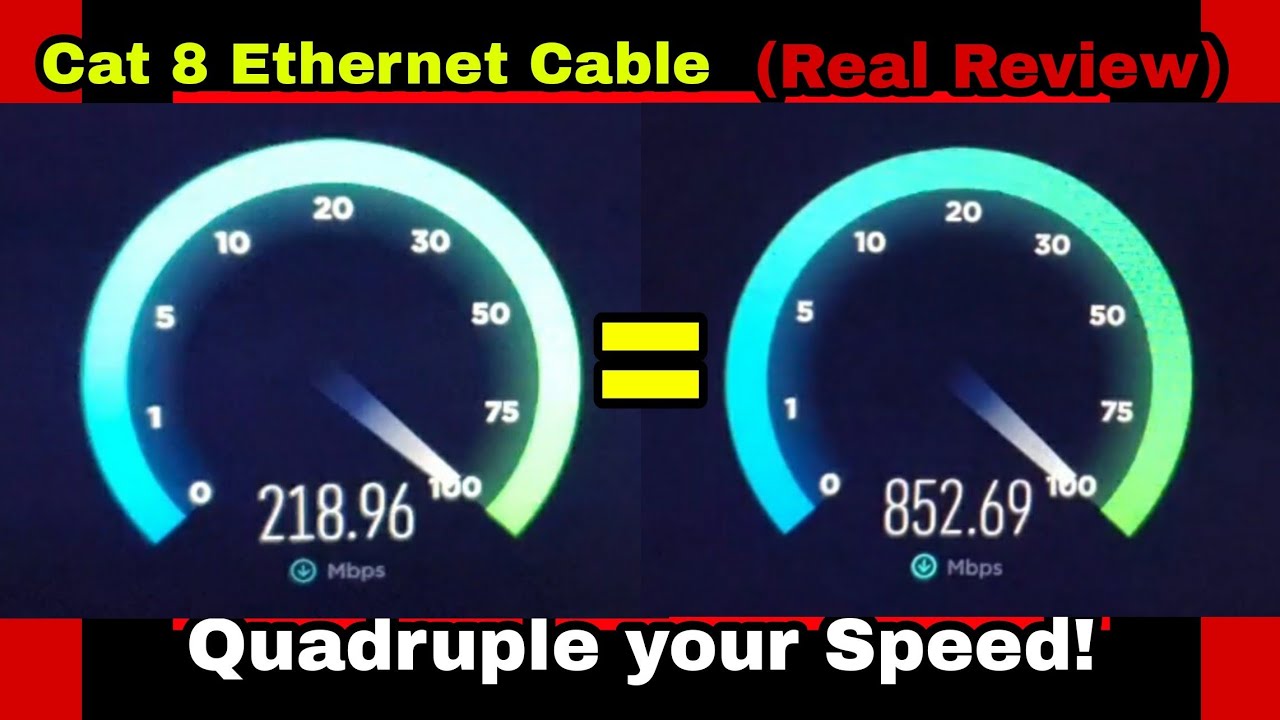 Cat 8 Cable (Real Review) Quadruple your Speed! YouTube