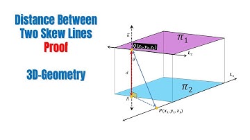 Shortest Distance Between Skew Lines with Parametric Equations
