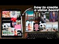 How To Make a Digital Vision Board for FREE on Canva that actually works 2022 | Law of attraction