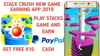 STACK CRUSH - PLAY STACKS GAME AND EARN PAYPAL CASH | NEW PAYPAL GAME EARNING APP 2019 screenshot 2