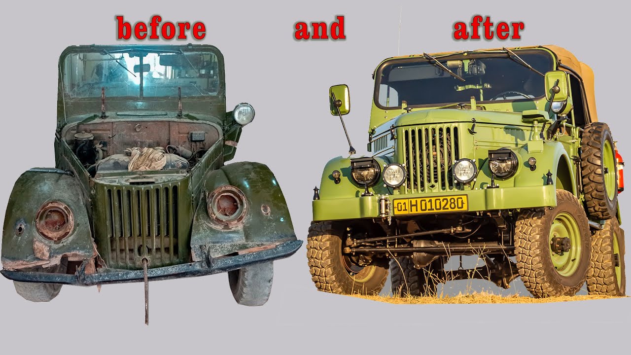 Газ 69а,1967 года выпуска, полная реставрация кузова. gaz 69a, model ...