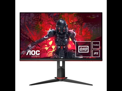 AOC Q27G2U/BK 27 inch WQHD 144 hz Gaming Monitor - Unboxing [In Bulgarian]