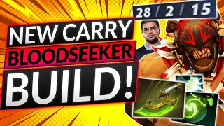 NEW CARRY BLOODSEEKER BUILD is EASY 1v9  - Best Tips and Tricks - Dota 2 Guide