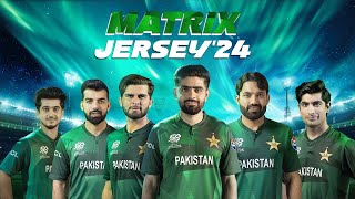 Presenting Pakistan 𝐌𝐚𝐭𝐫𝐢𝐱 𝐉𝐞𝐫𝐬𝐞𝐲'𝟐𝟒! For #T20WorldCup2024 Resimi
